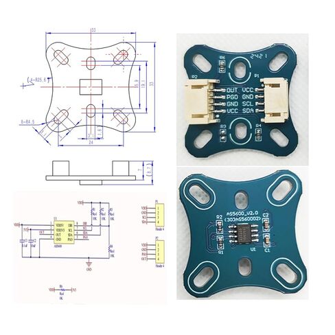 محرك تيار مستمر بدون فرشاة بعمود مجوف 2804 BLDC مع مجموعة تشفير AS5600 تدعم FOC، للجيمبال والطائرات بدون طيار والروبوتات والأدوات اليدوية in Kuwait