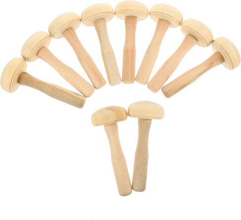 TEHAUX 10pcs Mushroom Rubbing Roller Printmaking Tool for DIY Art Projects Ergonomic Handle for Easy Ink Application for Ink Printing and Crafting in Saudi Arabia