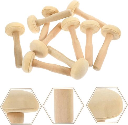 TEHAUX 10pcs Mushroom Rubbing Roller Printmaking Tool for DIY Art Projects Ergonomic Handle for Easy Ink Application for Ink Printing and Crafting in Saudi Arabia