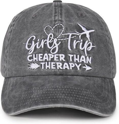 HOBETA GIRLS TRIP HOPTS CAP للنساء - قبعة مقدمة من القطن القابل للضبط. in Saudi Arabia