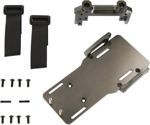 علبة بطارية من سبيكة Atomik RC Axial SCX10 II مع حامل مؤازر أمامي، مسدس معدني in Kuwait