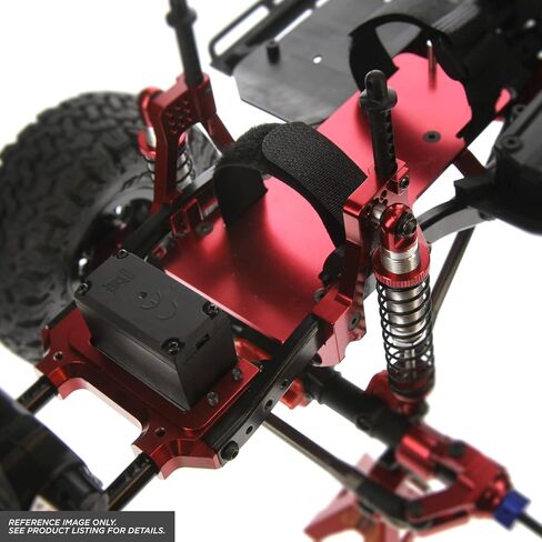 علبة بطارية من سبيكة Atomik RC Axial SCX10 II مع حامل مؤازر أمامي، مسدس معدني in Kuwait