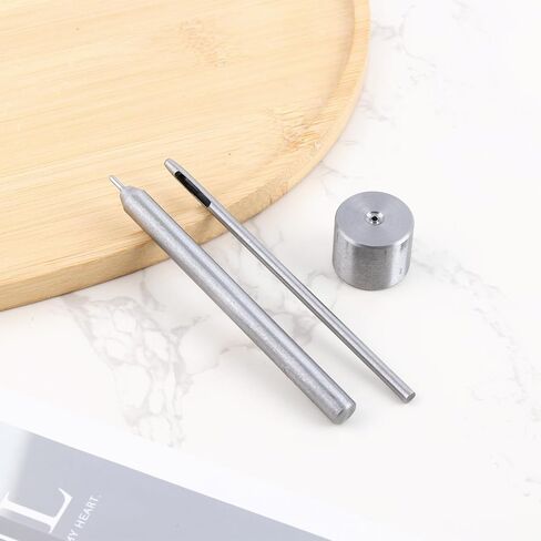 2mm/0.08in Eyelet Punch Tool Kit with Base & Ram, Stainless Steel Eyelet Hole Punch Die & Fastener Installation Tool Grommet Setter for Leather Clothing Handbag Fabric Curtain DIY Projects in Saudi Arabia