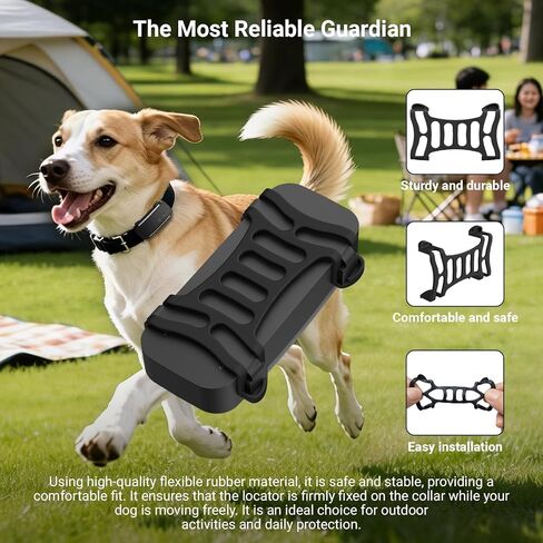مشبك مطاطي × 4 متوافق مع Tracti Smart Dog 6 LET/Classic GPS Tracker Adventure استبدال ملحقات موقع الحيوانات الأليفة، أسود in Kuwait