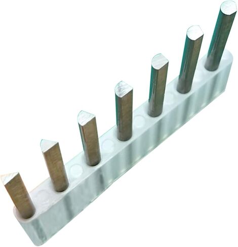 Luo ke 7 Pcs Tungsten Steel Carving Graver Knife, Jewelry Engraver Tools Engraving Cutting Bits for Pneumatic Impact Engraving Machine Jewelry Tool in Saudi Arabia