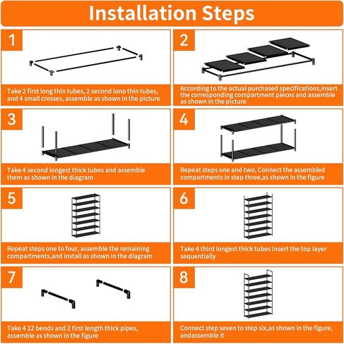 رف تجفيف فني للفصل الدراسي، كبير وخفيف الوزن 7 طبقات مع رف قابل للإزالة، حامل تخزين قماشي فني لرف التجفيف، مقاسات 32.28 بوصة عمق × 10.63 بوصة عرض × 45.67 بوصة ارتفاع، أسود in Kuwait