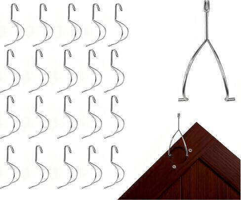20Pack 5.2″Long Cabinet Door Paint Hangers Rack-No-Drill 304 Stainless Steel Paint Drying Rack for Wood Working Tools Accessories,Universal Size Metal Spray Painting Refinishing Hooks drying rack (20) in Kuwait