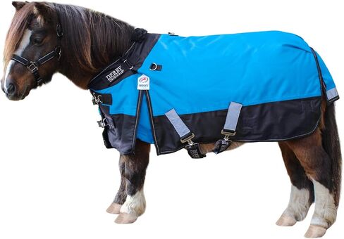 Derby Originals Nordic-Tough 1200D Ripstop مقاوم للماء عاكس للضوء للخيول الصغيرة والمهور - تغطية لجميع المواسم، بطانة مسامية 210T، تصميم مزدوج الطبقة، ضمان لمدة عامين in Saudi Arabia