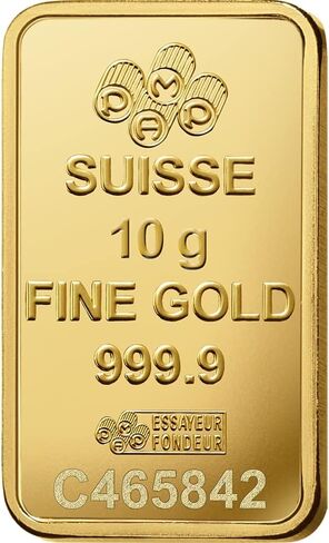 سبيكة ذهب عيار 24 قيراط .9999 نقية مع شهادة فحص من Veriscan AU (ذهب، 10 جرام) in Kuwait