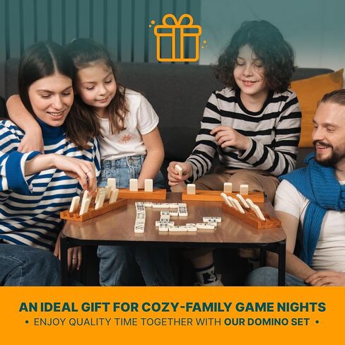 Dominos Game Double 9 - Dominos Set for Adults and Kids Ages 8 and up - Double Nine Dominoes Set, Classic Board Games - Domino Set for Family Game Nights - Double Nine Dominos Set 55 Tiles with Case in Kuwait