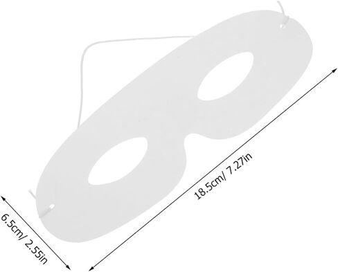 20pcs Blank White Paper Eye Masks for Crafting Comfortable Wear for Masquerade Halloween and Cosplay Parties for Personalization and Creative Expression in Saudi Arabia