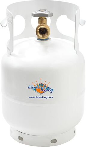 Flame King 5LB Steel Propane Tank Cylinder with Type 1 OPD Valve & 4-FT Propane Adapter Hose for Camping, Fire Pits, Heaters, Grills, Overlanding in Saudi Arabia