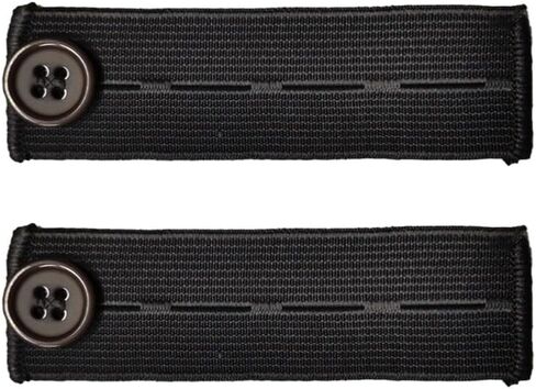 2 PCS Elastic Waist Extenders, Adjustable Button Expander for Men Women, Fits Jeans, Dress Pants and Casual Trousers in Saudi Arabia