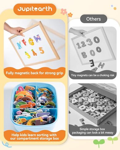 78 PCS Magnetic Letters, Large Cute Animal Alphabet Magnets for Fridge, Uppercase & Lowercase ABC Educational Toy, Choke-Proof Toddler Learning Toys for Kids Toddlers Preschool Learning Spelling in Saudi Arabia
