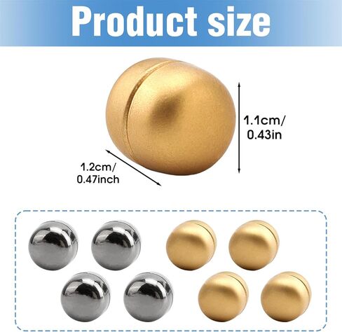 8PCS Magnetic Feet for Handbags - Premium Magnetic Purse Feet, for securing headscarves, Scarves, Shawls, and Collar Fasteners in Kuwait