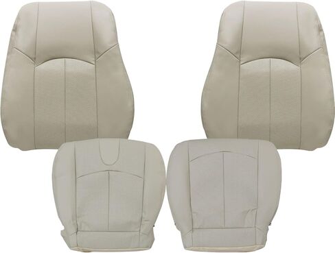 SecosAutoparts Wheat Tan Perforated Front Driver & Passenger Side Bottom & Top Microfiber Leather Replacement Seat Covers Compatible with Infiniti G37 2008 2009 2010 2011 2012 2013 in Saudi Arabia