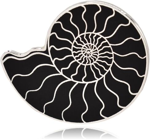 Ammonite Fossil Hard Enamel Pin in Saudi Arabia