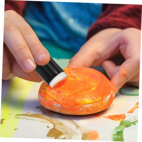 ARTIBETTER 32pcs Finger Painting Sponges Craft Drawing Sponges Storage Box for Stamping Painting Card Making in Saudi Arabia