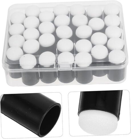 ARTIBETTER 32pcs Finger Painting Sponges Craft Drawing Sponges Storage Box for Stamping Painting Card Making in Saudi Arabia