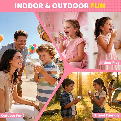 Walkie Talkies Toys for Kids:Mermaid Toys 2 Pack Birthday Gifts for 3 4 5-7 8 Year Old Girls Toy for 4 5 6 7 8-10 Year Old Camping Outdoor Games,Easter Christmas Stocking Stuffers for Girls Kids in Saudi Arabia