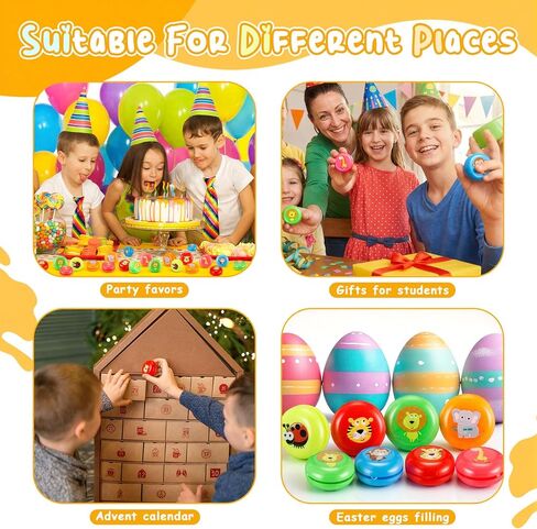 Soulchen 48 Pcs Yo Yo for Kids Bulk Jungle Animal Theme Party Favors Valentines Day Gifts for Kids 3-6 Safari Goodie Bags Stuffers Classroom Prizes Easter Basket Stuffers in Kuwait