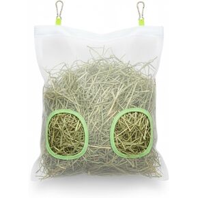 حقيبة تغذية قش الأرانب، موزع بطيء ثنائي الفتحات مقاوم للمضغ للأرنب وخنازير غينيا 9.8 × 11 بوصة، موديل جديد 2025 in Kuwait