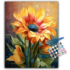 Paint by Numbers Kit for Adults- Street Cafe Adult Paint by Number Kits on Canvas for Beginners, Fall Scene DIY Acrylic Oil Number Painting Kits for Home Wall Decor Gift 16"x 20" (without Frame) in Saudi Arabia