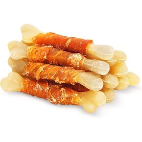 UrbanX HealthyBones Rawhide Free Healthy Foods for Akita Chow and Other Large Mixed Breed Dogs, Chicken Wrapped Sticks Dog Foods, Soft Chewy Foods for Training Rewards, 7 Count in Kuwait