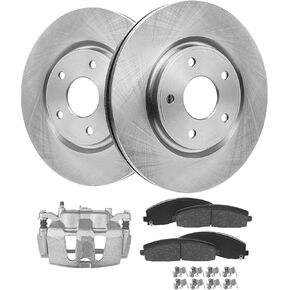 Detroit Axle - دوارات الفرامل لتويوتا 2010-2018 4Runner لكزس GX460 دوارات الفرامل الأمامية والخلفية 2011 2012 2014 2015 2015 2017 2017 استبدال in Saudi Arabia