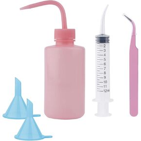 5 قطع من لوازم أكواب كرة الثلج من BOXOB، مجموعة أدوات كرة الثلج اللامعة DIY تتضمن حقنة زجاجة ضغط بلاستيكية وملاقط ومجموعة لوازم أكواب القمع لملحقات الحرف اليدوية in Kuwait