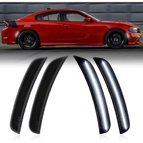أضواء العلامة الجانبية متوافقة مع الشاحن 2015-2023 ، خفيفة Sidemarker 4 PCS مدخن مصابيح LED الجانبية الأزرق البديل للواجهة والخلفية ، FIT مباشرة OEM 68214404AA 68214405AA 68214126AA 68214127AAA in Kuwait