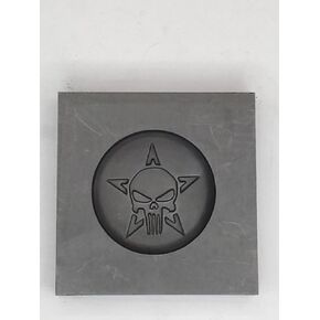 Graphite Mold Punisher Rd. This mold is ideal for casting a 3D image. Works great with Gold, Silver, Copper, Aluminum, Tin, and other precious and non-precious metals. As well as pressing glass. Ingot in Kuwait