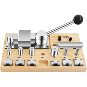 أداة ثني الحلقات المحمولة من FLYHERO، آلة ثني حلقات المجوهرات متعددة الوظائف، مجموعة أدوات صنع المجوهرات وأدوات إصلاح الحلقات المعدنية DIY (فضي + لون خشبي) in Kuwait