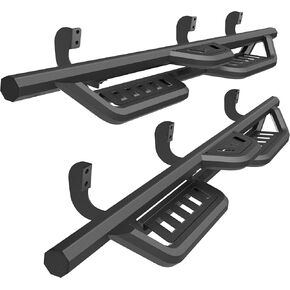TAC Sniper Running لوحات متوافقة مع 2005-2024 NISSAN FRONTIER CREW CAB TRACK PACEUP 4 "Drop Fine Texture Side Side Steps Nerf Bars Rock Slider Armor Off-Road Accessories (2pcs) in Saudi Arabia