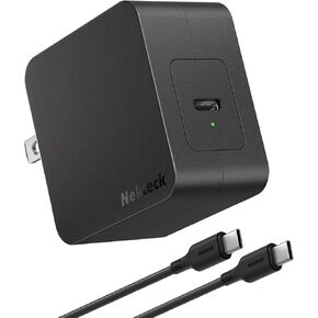 شاحن Mac Book Pro [GaN Tech]، شاحن Nekteck 100W USB C قابل للطي، شحن سريع متوافق مع MacBook Pro وMacBook Air، iPad Air/Pro وجميع أجهزة USB C، كابل USB C إلى USB C بطول 6.6 قدم in Kuwait