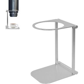 حامل ماكينة تحضير القهوة للسفر من زين، حامل ماكينة اسبريسو محمول وقابل للطي، حامل قهوة للمكتب مع قاعدة، مناسب للمكتب والمنزل والتخييم، أسود in Kuwait