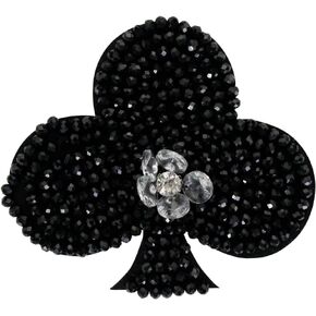 2 قطعة بطاقات البوكر بقع مطرز الراين DIY بها بنفسك تاج القلب زين ديكور التي شيرت حبة بقع لوازم الخياطة (H مزيج 2 قطع) in Kuwait