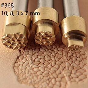 DandS ltd Leather Stamp Tool, Pebble, Professional Steel Craft Tool for Leatherworking, Embossing, Carving & Stamping Leather Projects, Belts, Wallets & DIY Projects Compatible with Mallet #368 in Kuwait