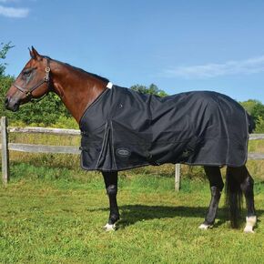 ملاءة المطر الجليدية من Country Pride، بطانية حصان مقاومة للماء والرياح، غلاف خارجي كوردورا 600D، بطانة ناعمة من النايلون، أحزمة كتف، مشبك أمامي مزدوج، أشرطة ساق قابلة للتعديل، غطاء ذيل (72) in Kuwait