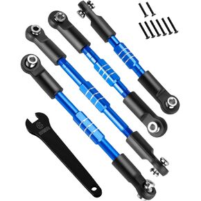 جزء ترقية وصلات التوجيه RC لـ 1/10 Gorgon 2WD، Fury 2WD، Fury 223S، Quake 223S، Vorteks 2WD، Vorteks 223S، وصلات شدادات ألومنيوم قابلة للتعديل، استبدال #ARA330753 أحمر in Kuwait