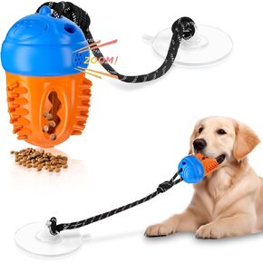 ألعاب الكلاب غير القابلة للتدمير - لعبة شد الحبل التفاعلية لأكواب الشفط للمضغ العدواني، ألغاز للكلاب وألعاب إثراء لإبقاء الكلاب مشغولة، أخضر أصفر in Kuwait