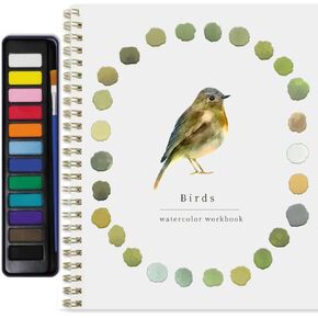 مصنف الألوان المائية للبالغين والمبتدئين: مجموعة طلاء 12 لونًا مع فرشاة، مجموعة طلاء قابلة للطي لعيد الميلاد - هدية مثالية (عيد الميلاد) in Kuwait