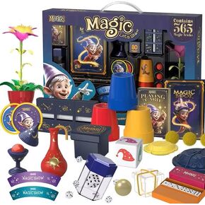 Magic set for kids - 365 Magic Tricks Kit, Magic Set with Video Lessons, Learn Magic Tricks, Magic Kit Toy, Christmas Halloween Birthday Gifts Toys for Ages 6 7 8 9 10 11 12 Years Old Boys Girls in Saudi Arabia
