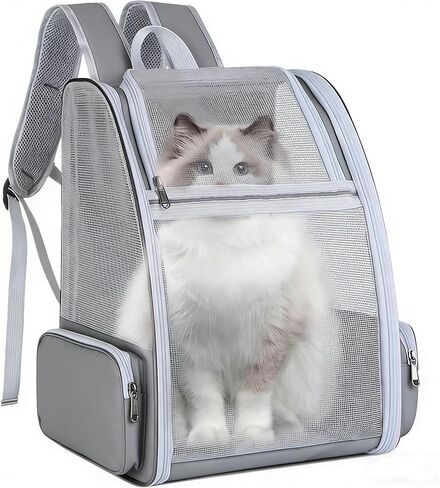 Ventilated Cats Dogs Rabbits Carrier Backpack for Small Pets and Puppies – Perfect for Outdoor Adventures and Vet Visits, Ultimate Comfort On-The-Go (Black) in Saudi Arabia