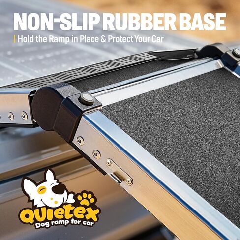 Extra Long 71"Dog Ramp for Car with Adjustable Head, Folding Pet Ramp for Large Dogs with Non-Slip Surface Dog Ramps Up to 200 lb for Car SUV Truck Bed Couch in Kuwait