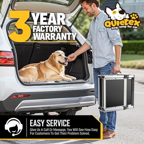 Extra Long 71"Dog Ramp for Car with Adjustable Head, Folding Pet Ramp for Large Dogs with Non-Slip Surface Dog Ramps Up to 200 lb for Car SUV Truck Bed Couch in Kuwait