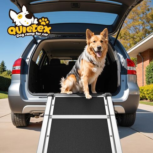 Extra Long 71"Dog Ramp for Car with Adjustable Head, Folding Pet Ramp for Large Dogs with Non-Slip Surface Dog Ramps Up to 200 lb for Car SUV Truck Bed Couch in Kuwait