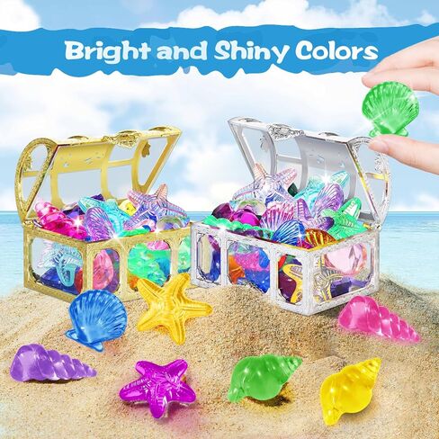 Duchong Pool Toys, 36 Pcs Dive Gems for Kids 4-8,8-12, Assorted Diving Colorful Diamond with 2 Treasure Boxes, Summer Swim Beach Water Toys for Boys Girls in Saudi Arabia