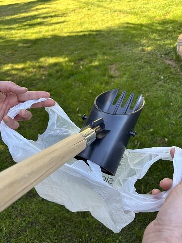 Pooper Scooper – Heavy-Duty Poop Scoop for Dogs & Pets – Fits Standard Broom Handle – Uses Grocery Bags (No Special Bags Needed) – Easy Clean-Up for Yard, Grass & Outdoor Waste in Saudi Arabia
