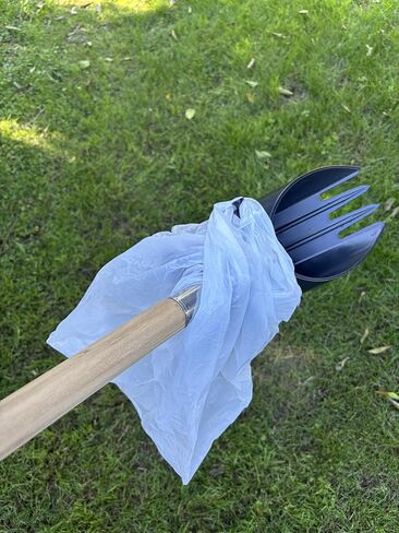 Pooper Scooper – Heavy-Duty Poop Scoop for Dogs & Pets – Fits Standard Broom Handle – Uses Grocery Bags (No Special Bags Needed) – Easy Clean-Up for Yard, Grass & Outdoor Waste in Saudi Arabia